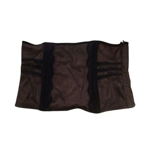 Ambrielle Bustier XL Black Sleeveless Tube Boned